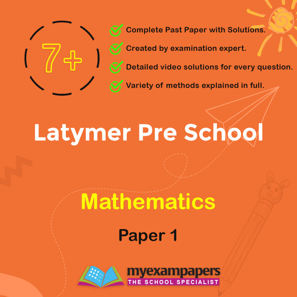 7 latymer pre school mathematics paper 1 myexampapers uk